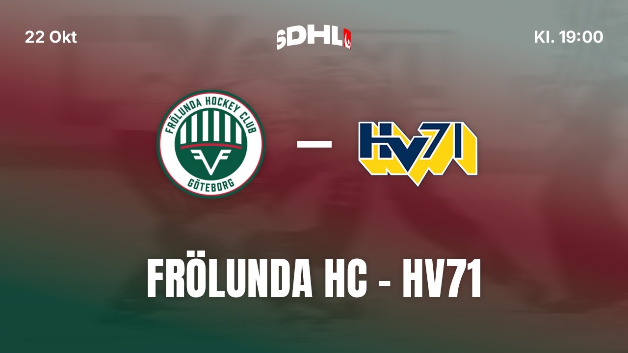 SDHL: Frölunda HC - HV71 | Frölundaborgs Isstadion | Säsong 25/26