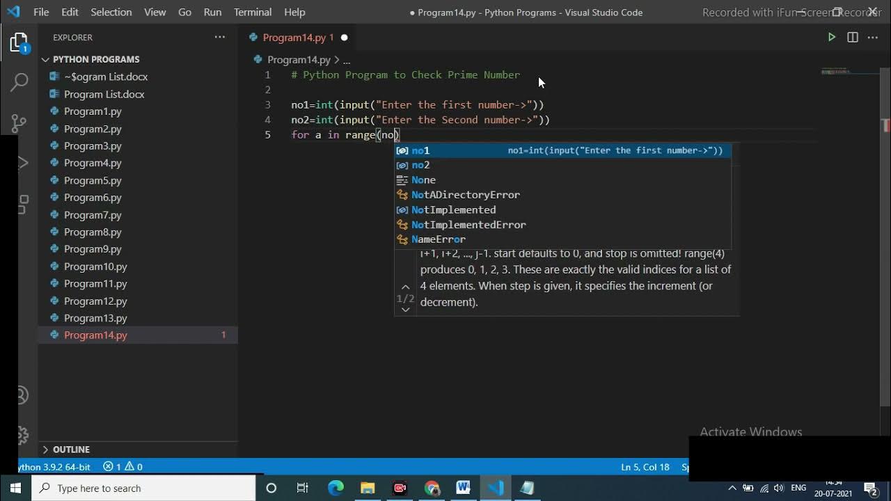 Python Program to Print all Prime Numbers in an Interval - YouTube