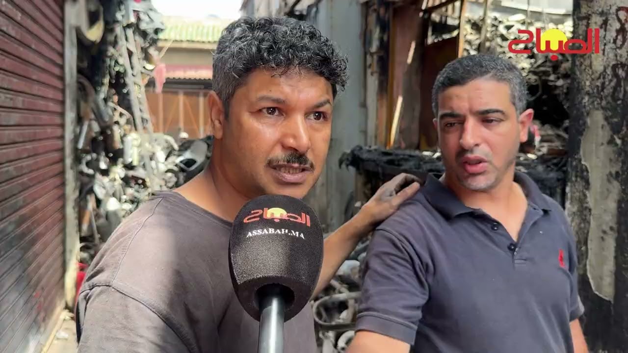 حريق سوق "القريعة" يحول محلات إلى رماد وتجار يكشفون حجم الخسائر