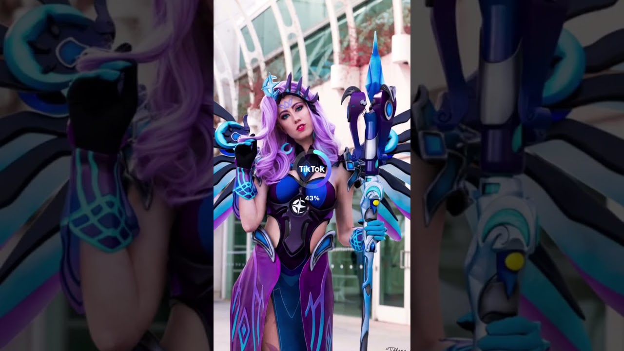 Using the TikTok AI Manga Filter on my Atlantic Mercy Cosplay! #overwatch #gaming #anime