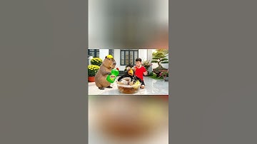 Capybara cùng anh giúp bà tắm cho con Frulli Frulla và cái kết #capybara