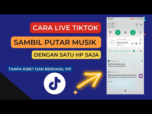 Cara Live Tiktok Sambil Putar Musik Pakai 1 Hp Terbaru 2022 class=