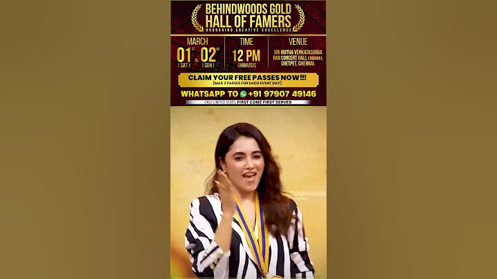சும்மா கதற கதற ஒரு Mass Celebration-க்கு  ரெடியா.. 😉#BehindwoodsGoldHallOfFamers
