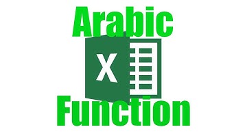 How To: Use The Arabic Function in Excel