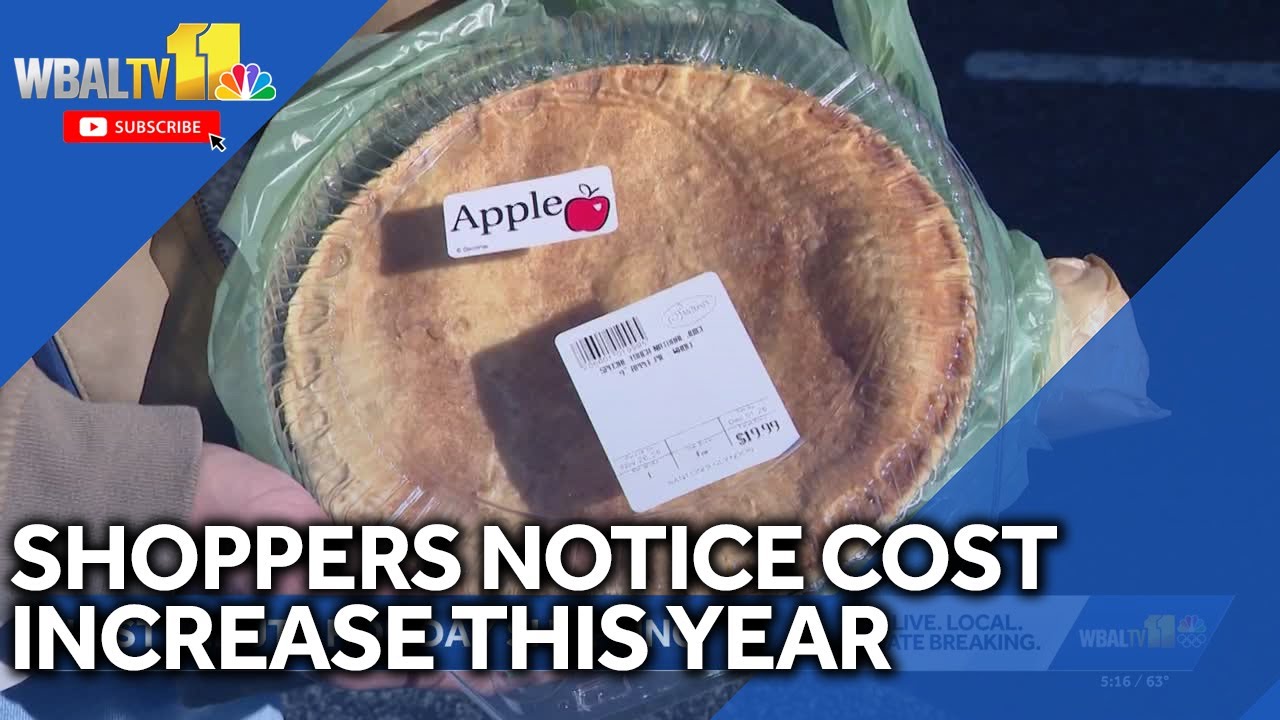 Shoppers notice price difference in Thanksgiving foods - YouTube