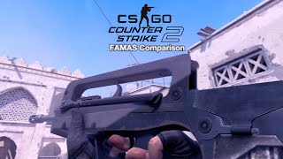 CS:GO vs CS2 | FAMAS Comparison