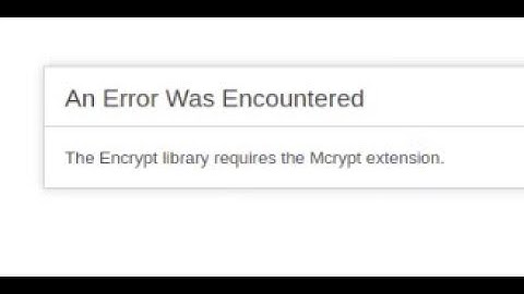 How to fix Codeigniter error (PHP 7.2) - the Encrypt library requires the Mcrypt extension