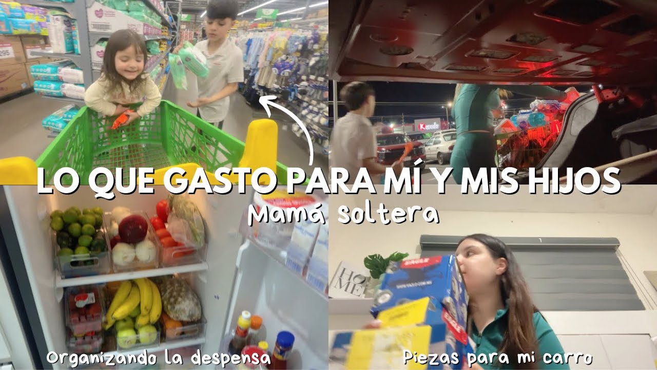 ESTO HAGO DE DESPENSA SIENDO MAMÁ SOLTERA CON 2 HIJOS|ORGANIZANDO TODO| ME LLEGARON LAS PIEZAS DEL 🚗
