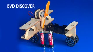 Make airplanes with wood and batteries