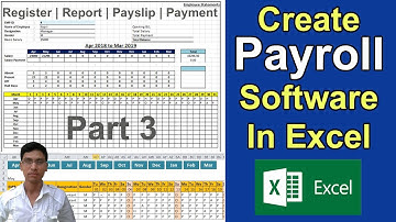 How to Make Employee Payroll Software in Excel Part 3
