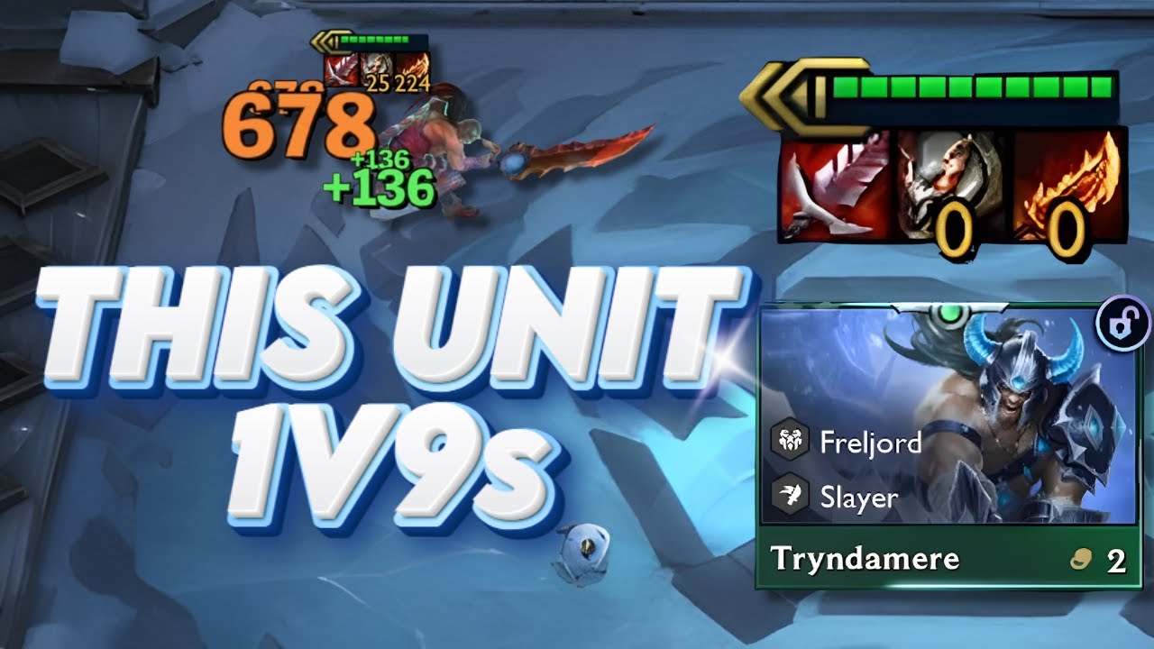 THIS 3 STAR TRYNDAMERE IS UNKILLABLE 😈 | Set 16 TFT 1v9 Carry