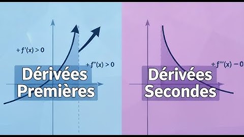 Dérivées premières et secondes : croissance et concavité 📈