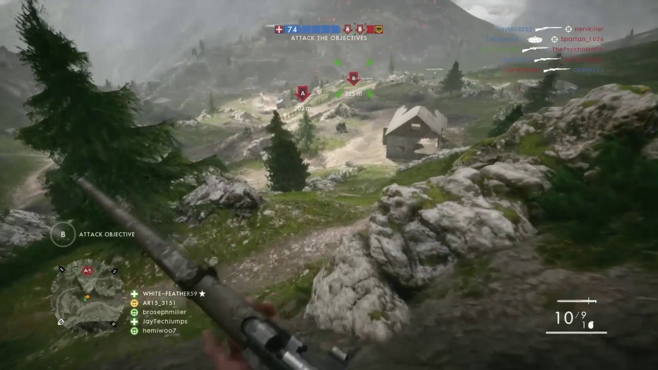 BF1 Sniper Across map (No scope)