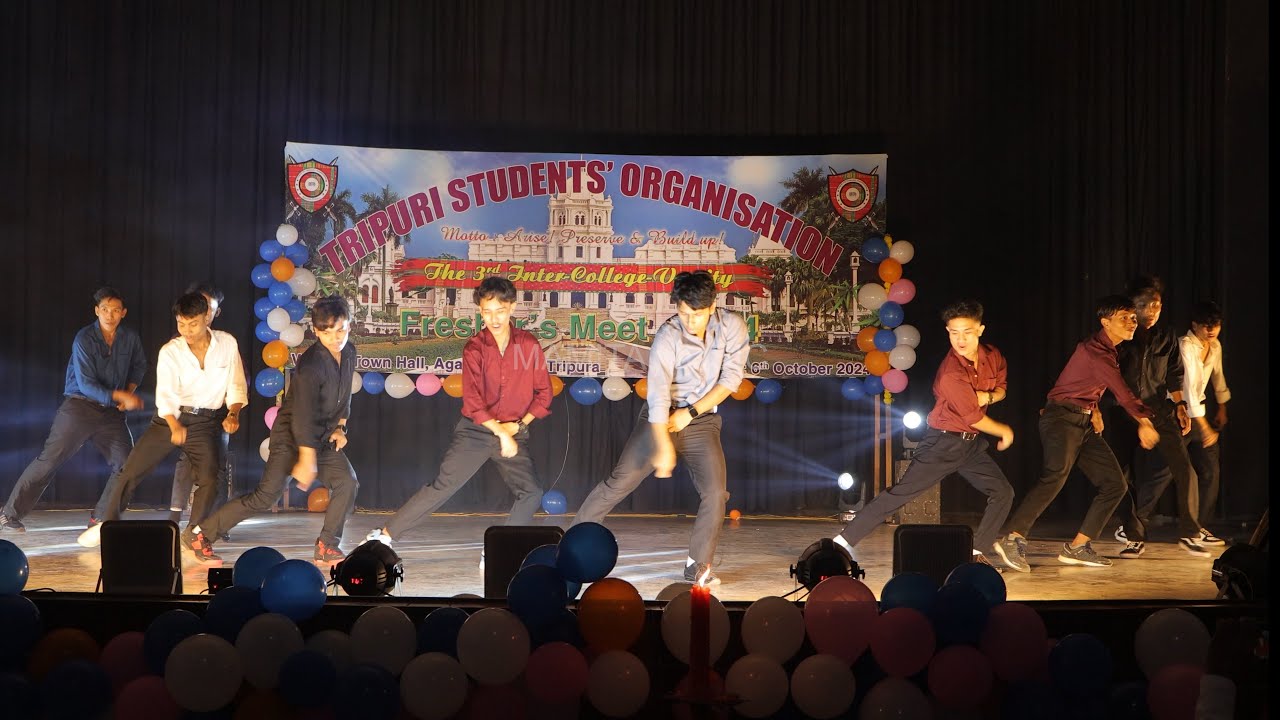 BOYS GROUP DAMAKA PERFORMANCE || 3rd INTER COLLEGE TRIPURI (Debbarma) STUDENTS MEET 2024