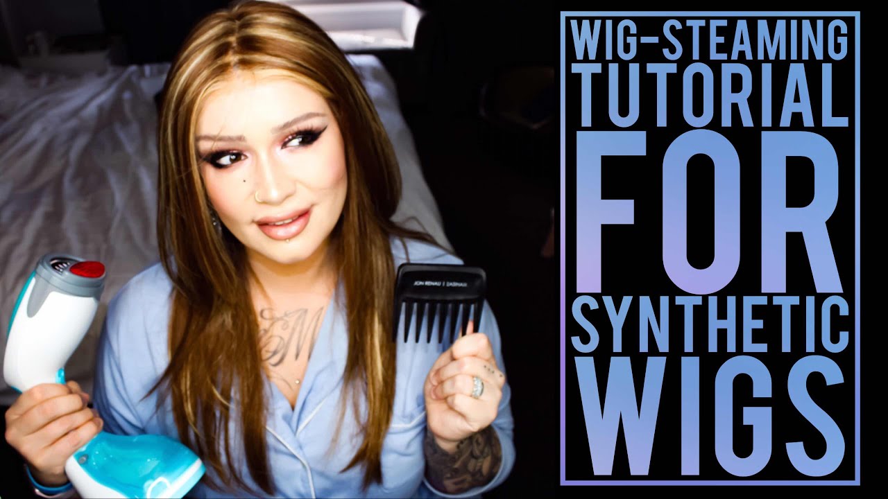 How to steam a wig | How to Rejuvinate and DEFRIZZ SYNTHETIC WIGS