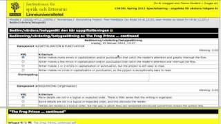Workshop - peer review - student info