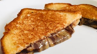 Grilled Peanut Butter Chocolate Chip Sandwich