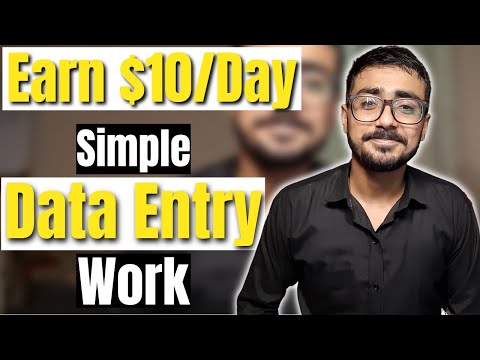 Earn $10/Day With Simple Data Entry Work | Make Money Online | Data Entry Jobs Work From Home