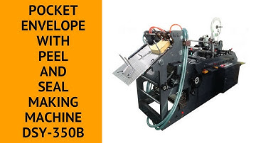Pocket Envelope With Peel And Seal Making Machine Review DSY350B
