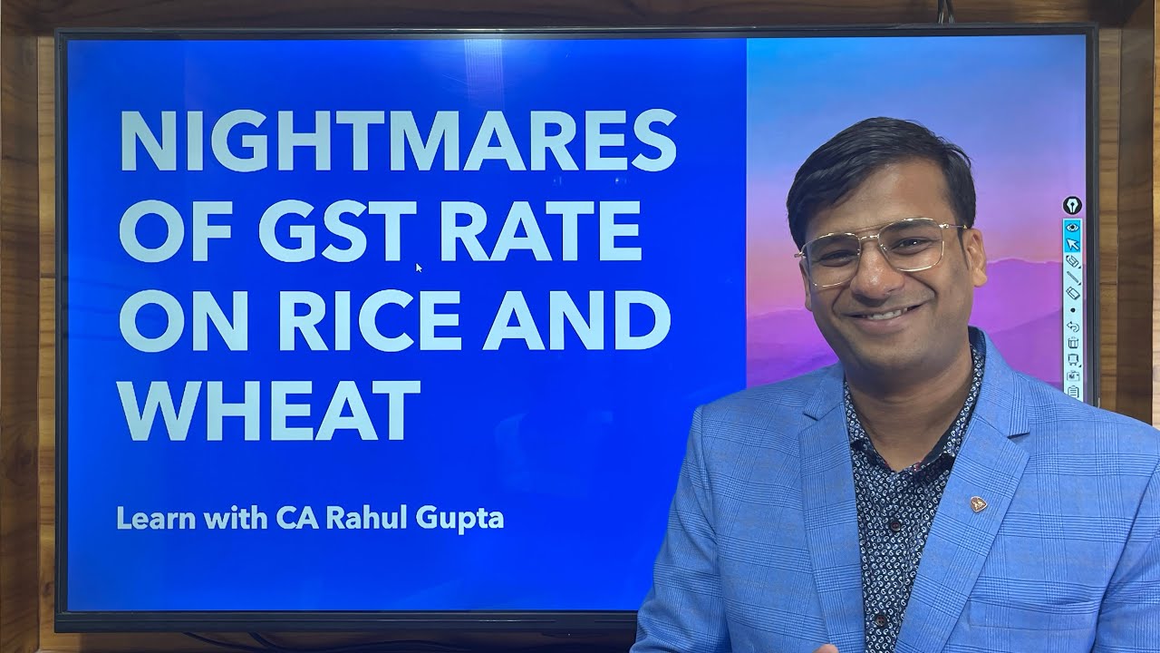 GST Package Rice Wheat or other Food items GST Pre packed or