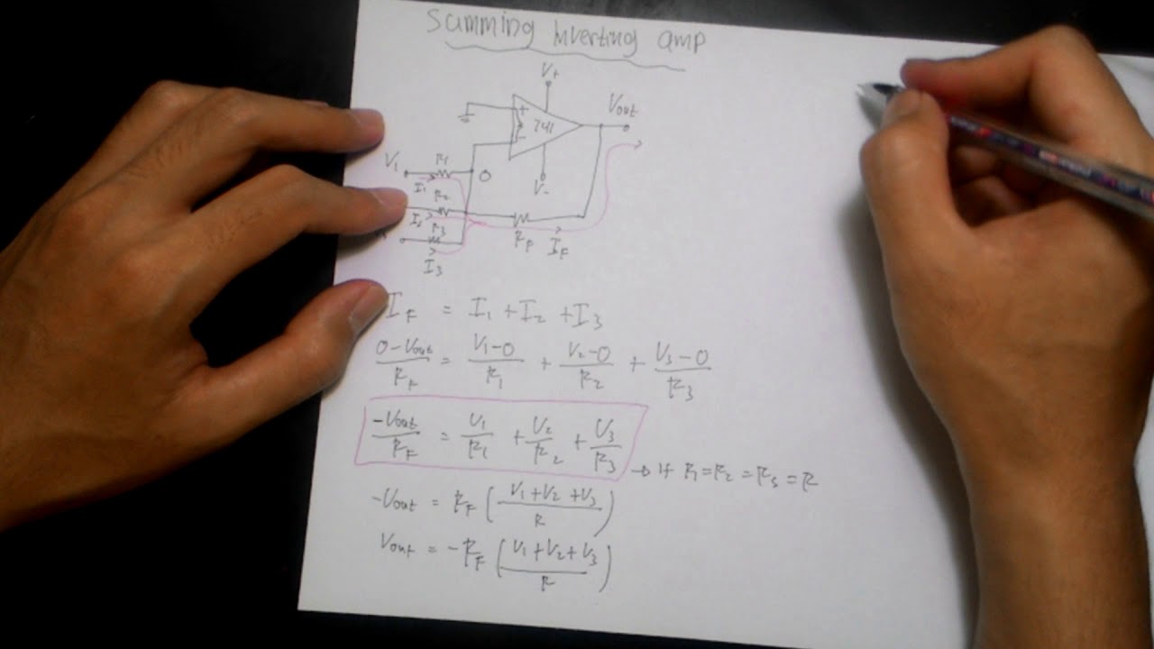 Summing Inverting Amplifier #43 - YouTube