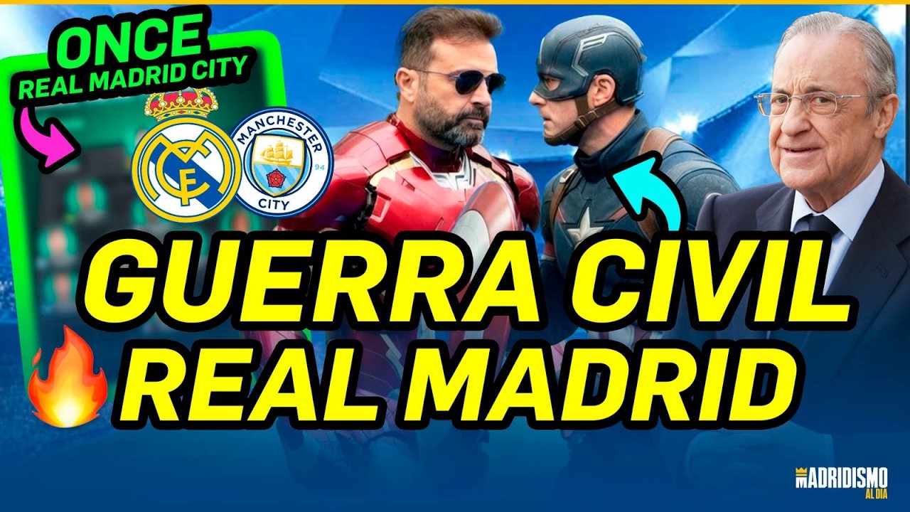 ⚪🟣¡GUERRA CIVIL EN EL REAL MADRID! | EL ONCE DEL REAL MADRID VS CITY✍️✅
