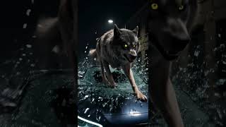 The Crimson Gaze 🐺🔴part2#CinematicAI #WolfMadness #BloodMoon #ActionVFX #WerewolfVibes #360Shot