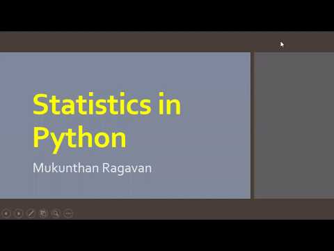 Statistics module in Python