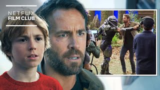 Ryan Reynolds, Walker Scobell & Cast On Set | The Adam Project | Netflix