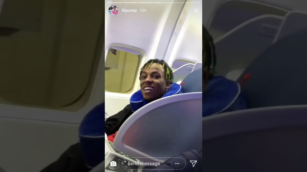 Lil pump on a plan with rich the kid