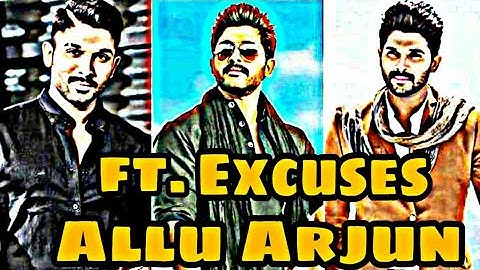 Excuses X Allu Arjun 🧡 | AP Dhillon | Allu Arjun Mix Edit ✨ | Excuses Edit 🤩 #shorts