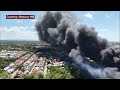 Rubbish fire sa likod ng subdivision at pabrika sa GenTri, Cavite, sumiklab