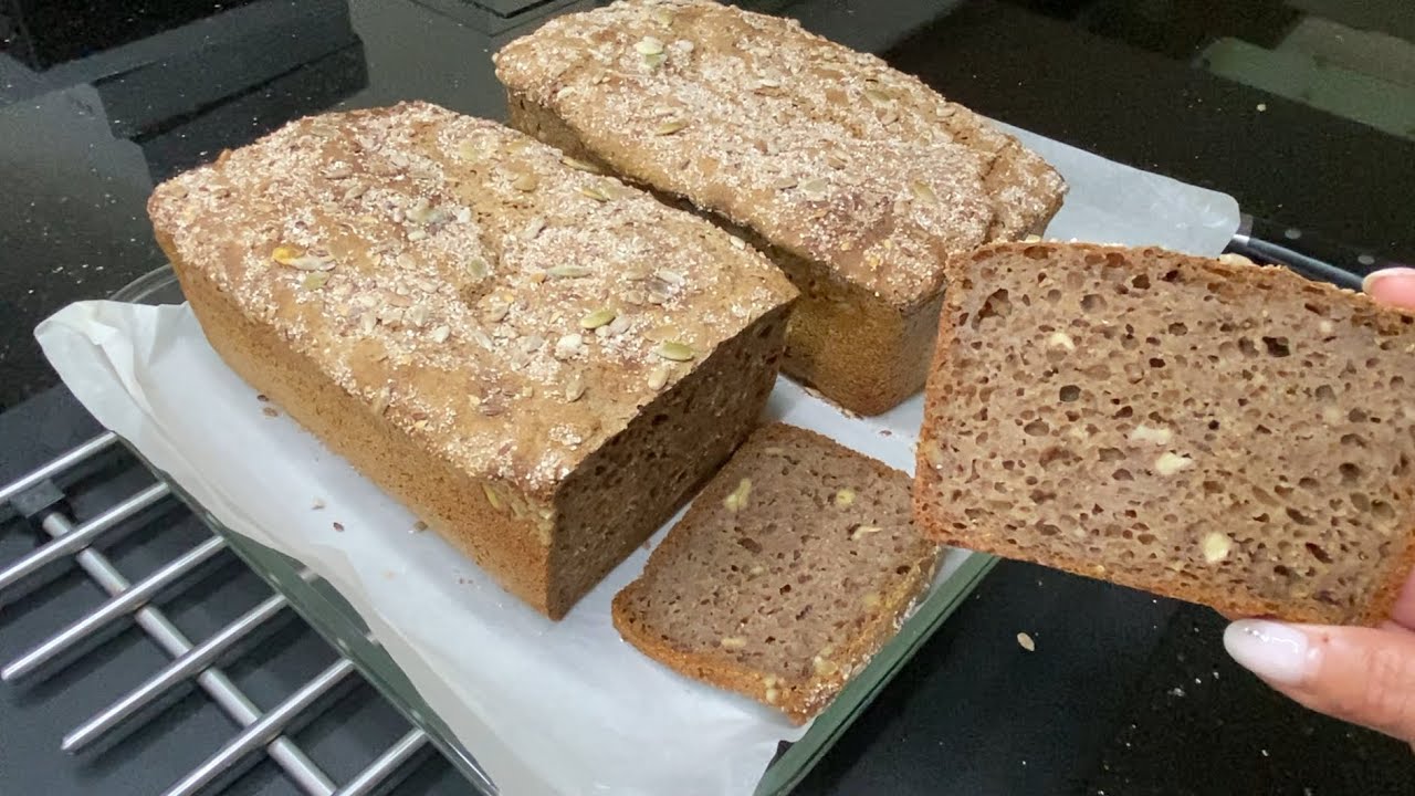 خبز الجاودار بالخميرة البلدية صحي غني بالالياف باسرع واسهل طريقة 👌 