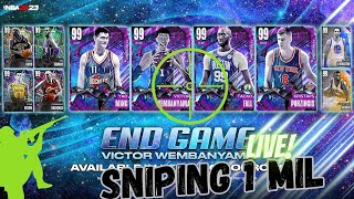 LIVE! - Working the NBA 2k23 Snipe Filters in MyTeam! Sniping to 1 Mil! NMS