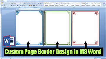 MS Word Page Border Design Tutorial | How to Make Custom Page Border Design in MS Word Hindi