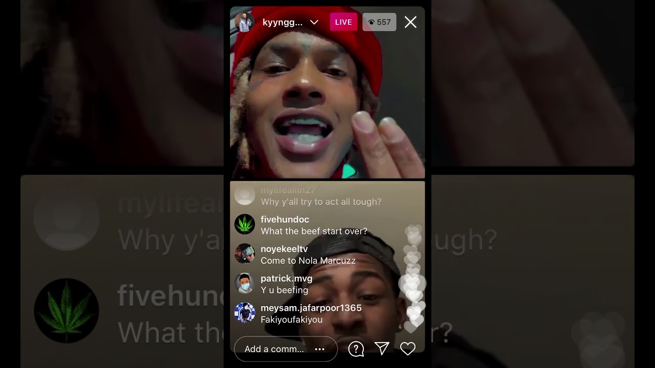 LIL Marcuzz vs Kyngg 😂 IG Live (Funny Asl)