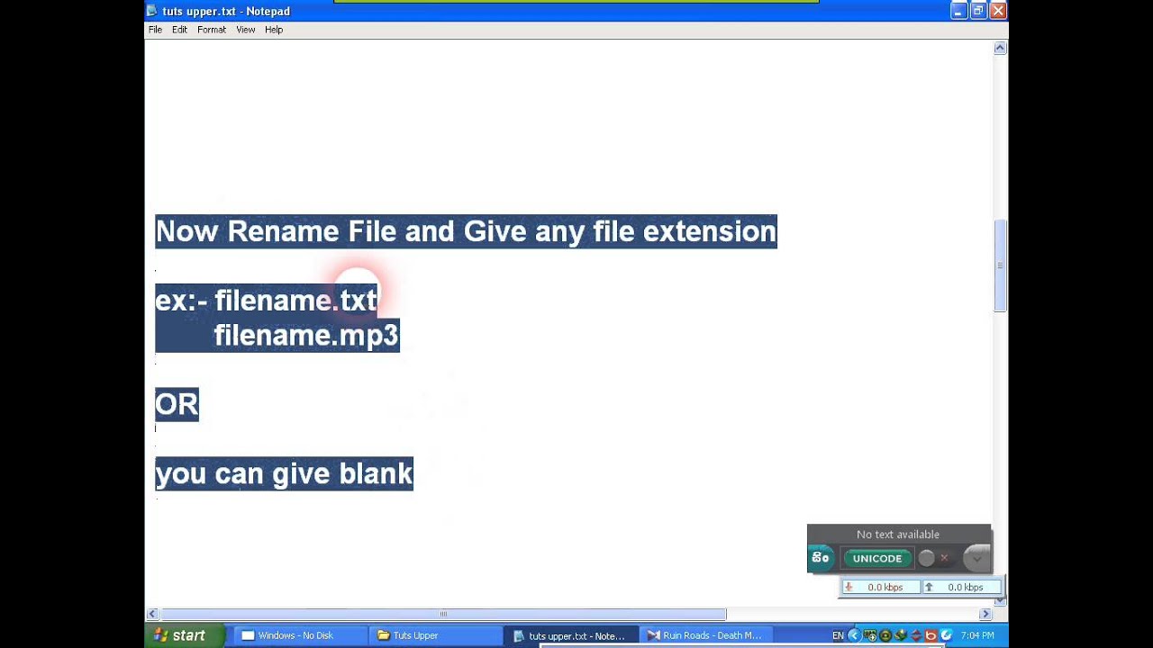 How to Open a File with No Extension download file without extension