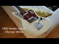 Guitar Demo 1965 Fender Jaguar Olympic White