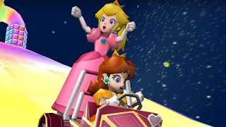 Mario Kart Double Dash - Rainbow Road Peach And Daisy