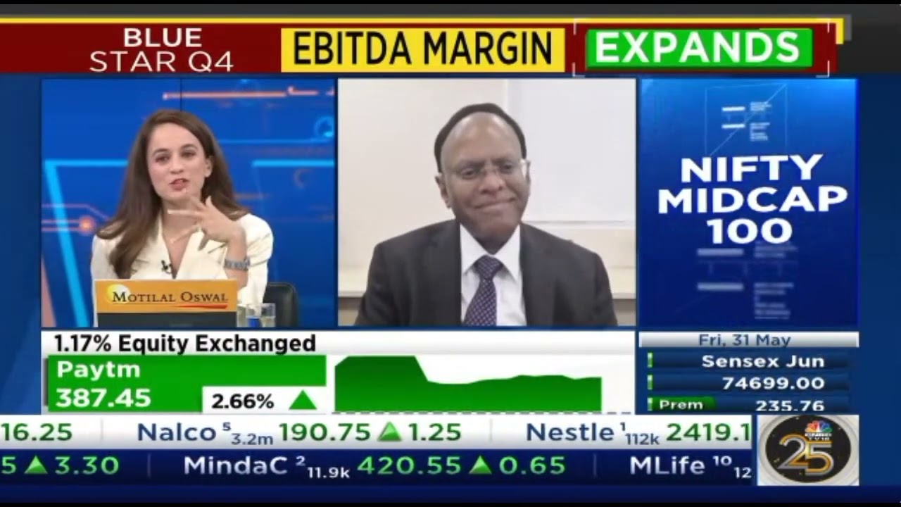 Mr B Thiagarajan, MD, Blue Star - CNBC TV18 - Business and Market Outlook