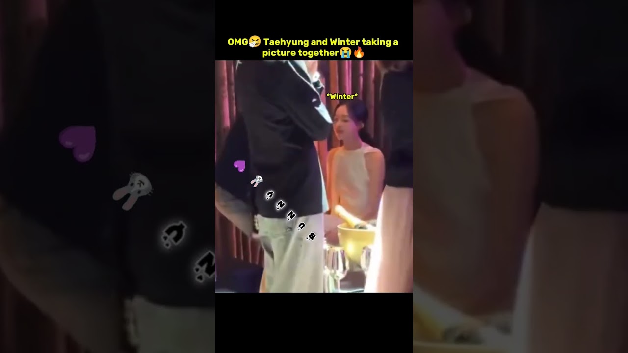 OMG🤧 Taehyung and Winter taking a picture together😭 