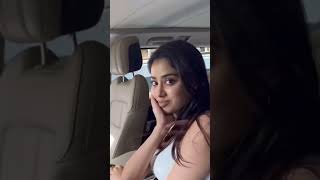 Janhvi Kapoor Looking Cute ? In Car shorts trending janhvikapoor bollywood