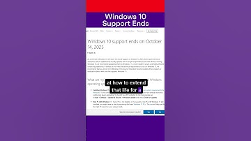 Navigating Windows 10 End of Support #shorts #patch
