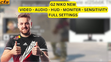 NIKO LATEST CS2 SETTINGS | VIDEO - AUDIO - HUD - MONITER - SENSITIVITY SETTINGS | #cs2 #cs2settings