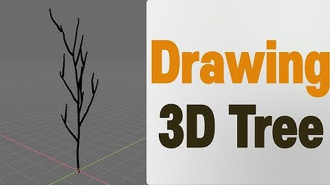3D Tree Drawing (Grease Pencil, Blender)
