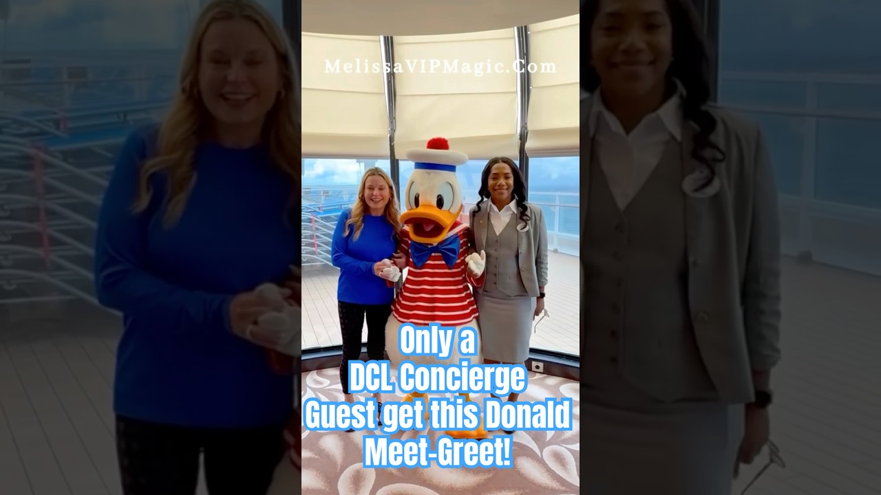 ✨TIP: Donald Duck meets ONLY Concierge Guests. #concierge