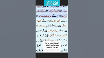 سورة النبأ الاية 1 -- 9 فارس عباد