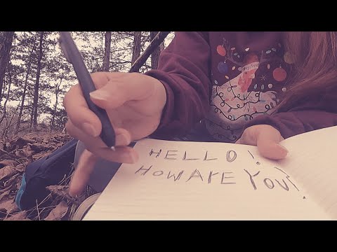 ASMR | Custom Video For Bosandaros! [Screen Combing, Grass Brushing, Pencils, Writing, & Face Boops]
