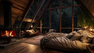 Rain on Window in Cozy Room | Sleep, Study, and Relax with Soothing Rain Sounds | Cozy Room Ambience