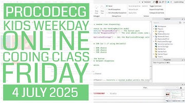 ProCodeCG Kids Weekday Coding Class - Friday - 4 July 2025